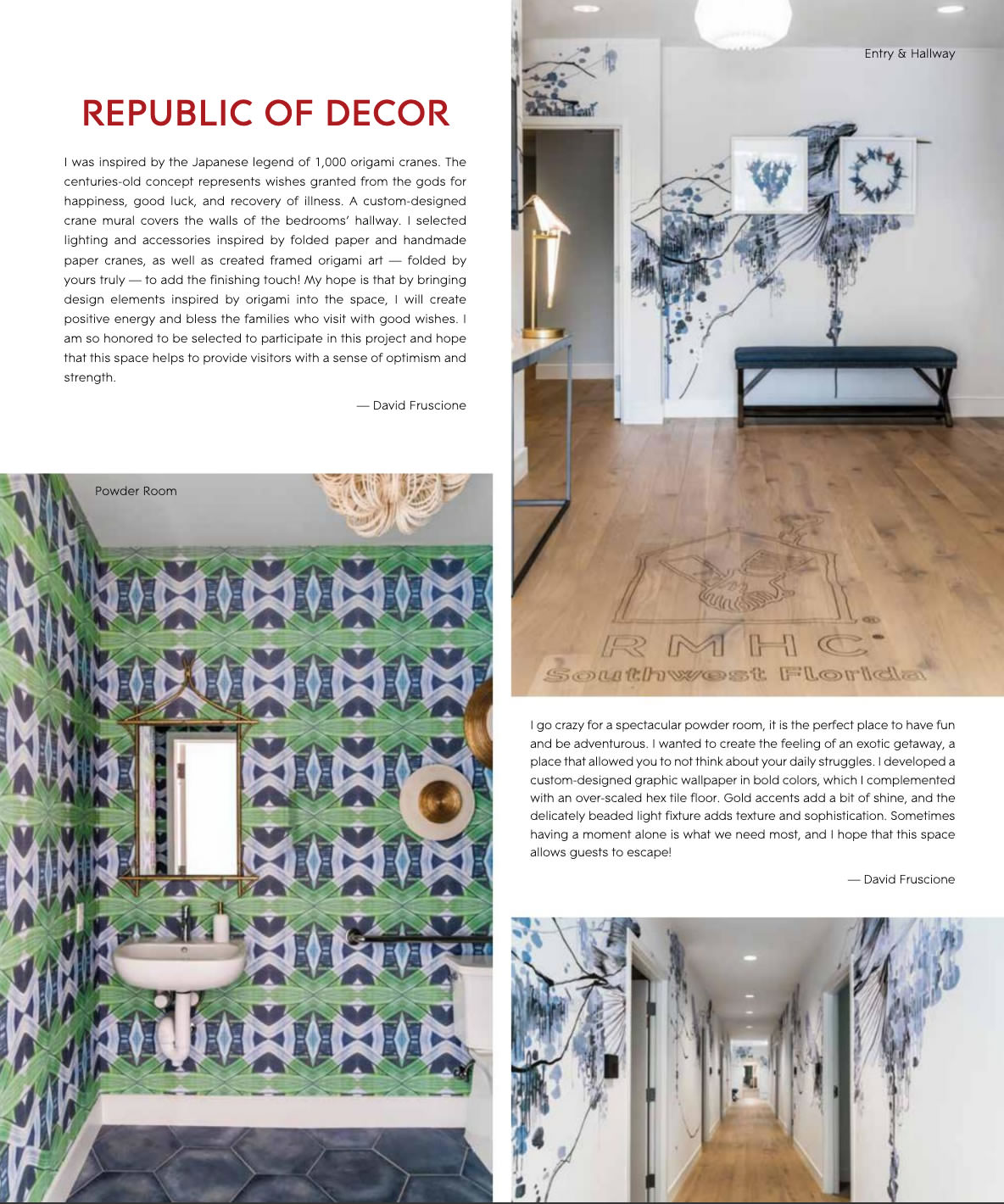David Fruscione interior design republic of decor